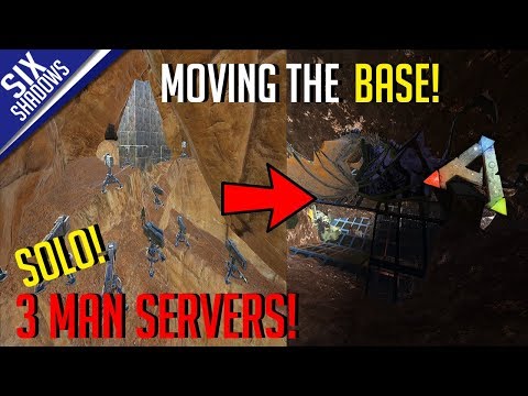 MOVING THE BASE! + MINI QnA | SOLO MTS 3-Man PvP Servers! - Ark: Survival Evolved