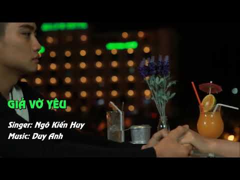 Karaoke Giả Vờ Yêu   Ngô Kiến Huy   YouTube