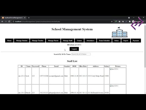 School Management System in PHP MySQL with Source Code - CodeAstro