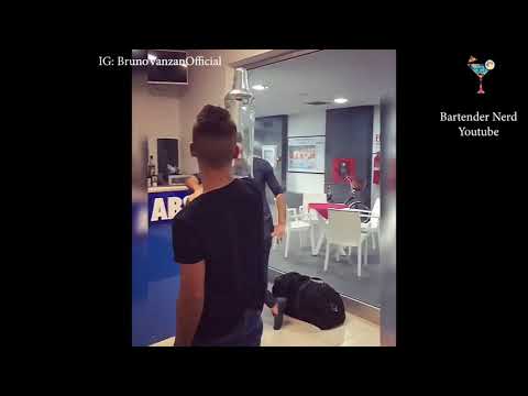 The Best Flair Bartender - Bruno Vanzan with 4.5 liter bottle throw