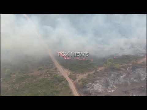 Qielli mbulohet nga tymi, shikoni pamjet apokaliptike nga zjarri që po djeg fshatin e Vlorës