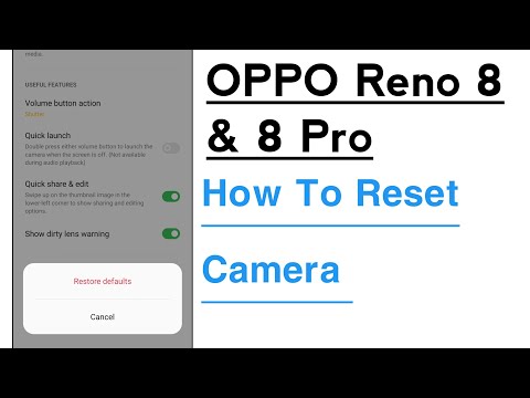 OPPO Reno 8 & 8 Pro How To Reset Camera Setting
