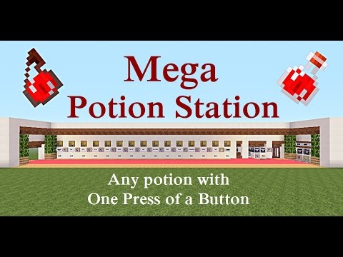 Minecraft Tutorial Mega Potion Station Minecraft Map