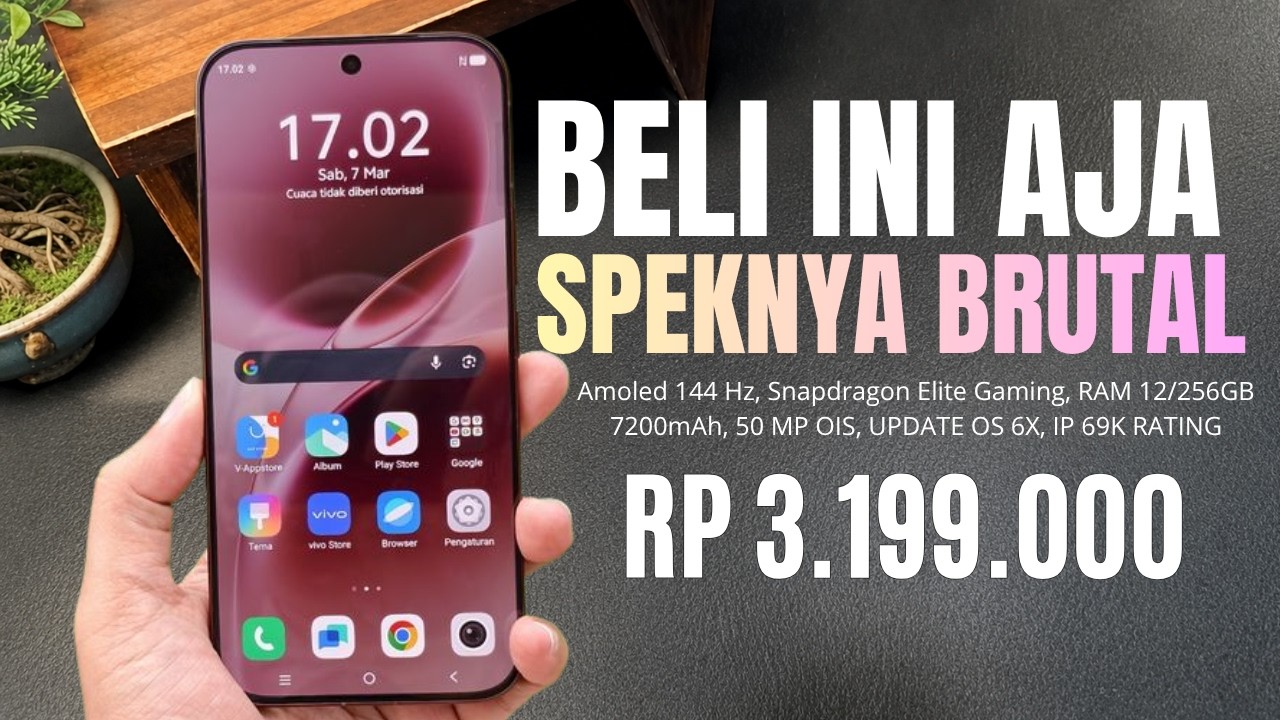 ASLI MENDING INI‼️RAM 12/256 GB, 7200MAH - HP 3 JUTAAN TERLARIS JUNI 2026