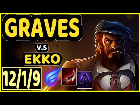 BLUERZOR (GRAVES) vs EKKO - 12/1/9 KDA JUNGLE CHALLENGER GAMEPLAY - EUW