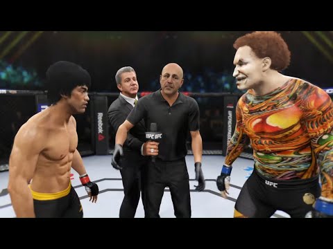 Bruce Lee vs. Evil Elf - EA Sports UFC 2 - Dragon Fights 🐉