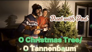 Holiday violin duet with my Dad on trumpet