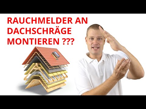 Rauchmelder an Dachschräge montieren?🔥#BrandschutzEinfachErklärt