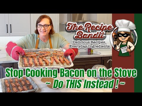 Household Hack ~ Easy Oven Bacon ~ Stop Cooking Bacon on the Stove - Do THIS Instead!