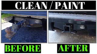 Trailer Hitch Rust Removal and Painting