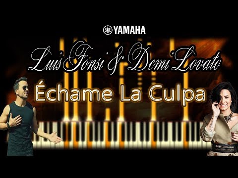 Luis Fonsi, Demi Lovato - Échame La Culpa - Piano Tutorial with Chords, Cover & Sheet music