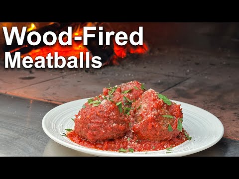 The Best Meatballs I've Ever Had! Wood Fired Meatballs | Rum and Cook