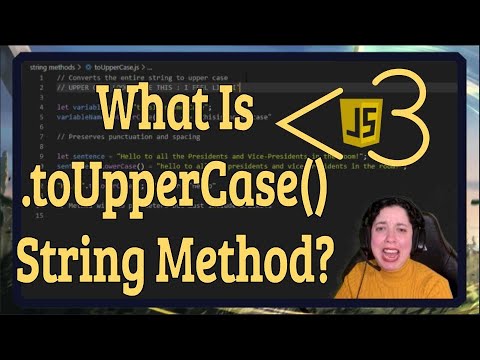 Javascript String Method Touppercase