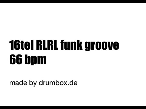 16tel RLRL funk groove 66 bpm