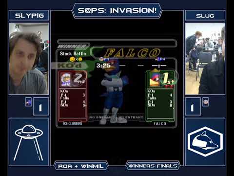 The Invasion Melee Singles - SluG (Ice Climbers) vs Slypig (Falco) - Winners Final