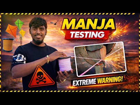 Manja Testing 2026 | Mono Gold vs Mayur Gold Manja | Hyderabad Kite Fight 2026 #trending #kite 