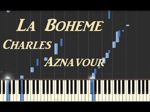 La Boheme - Charles Aznavour piano tutorial