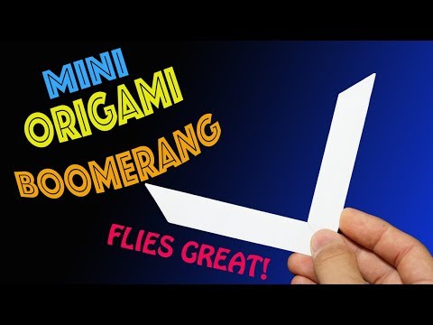 How to Make a Mini Origami Boomerang- Rob's World