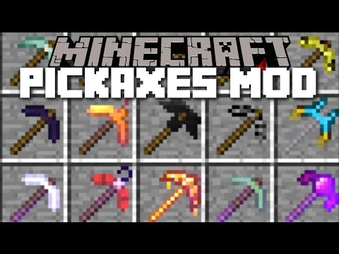 Insane NEW Pickaxes Mod in Minecraft!!