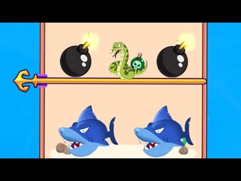 save the fish mobile game fish rescue game hard level 6432//pull the pin game