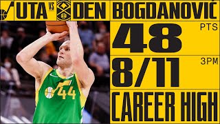 [高光] Bojan Bogdanovic  48 Pts VS Nuggets