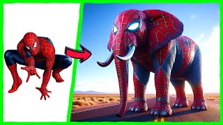 AVENGERS TRANSFORM TO ELEPHANTS - VENGERS 🔥 All Characters (marvel & DC) 2025 🌟