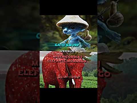 Gato Smurf vs Misericórdia - Elefante Morango vs Coruja Abacaxi | 1v1 battle