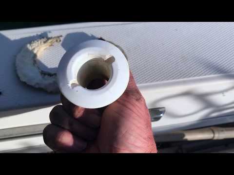 FishinWithFatt We almost sank the GRADY! How to replace Thru Hull Fitting