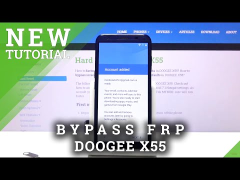 How to Skip Google Verification in DOOGEE X55 – Bypass FRP