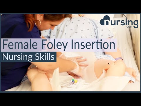 , title : 'Female Foley Insertion (Urinary Catheter) [How to Insert Nursing Skills]'