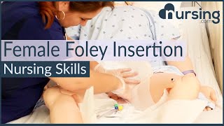 Female Foley Insertion (Urinary Catheter) [How to Insert Nursing Skills]