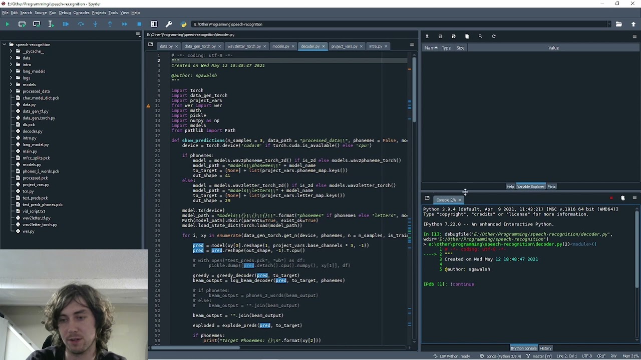 Speech Recognition: Log Beam Decoder
