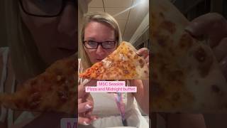 MSC pizza and midnight buffet were great! #cruise #msc #pizza