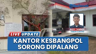Kantor Kesbangpol Sorong Dipalang OTK Pakai Kayu, Diduga Dipicu Rasa Tidak Puas atas Hasil DPRK