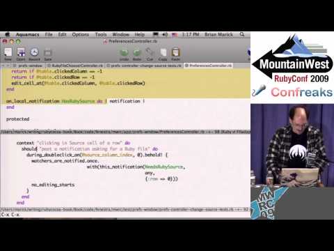 Test-driving GUIs (with RubyCocoa) by Brian Marick