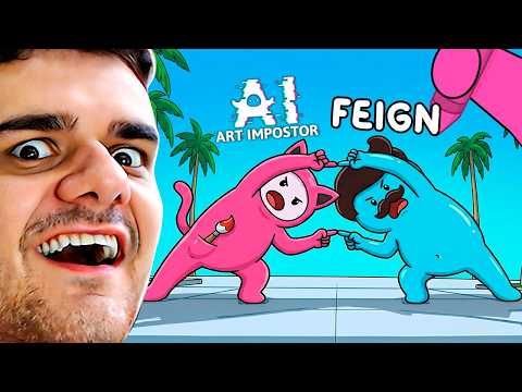 Quando FEIGN Encontra AI ART IMPOSTOR! (Novo Modo De Jogo, MUITO Bom)