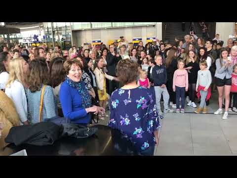 Flash mob, Utrecht Central Station - 18 May 2019