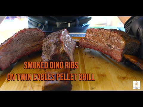 Smoked Dino Ribs - Twin Eagles Pellet Grill tutorial