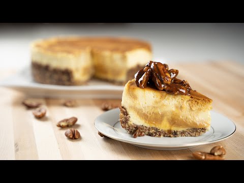 Gluten Free Cheesecake Recipe - Caramel Swirl Cheesecake