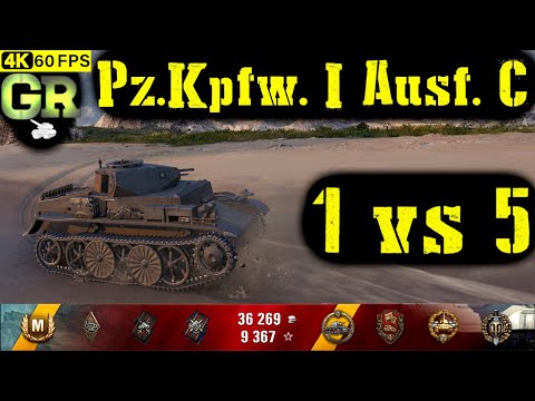 World of Tanks Pz.Kpfw. I Ausf. C Replay - 9 Kills 1.1K DMG(Patch 1.4.1)