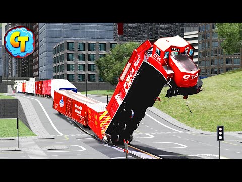 Train Accidents Derailments vs Stupid Drivers (Special Video) ✅ BeamNG DRIVE