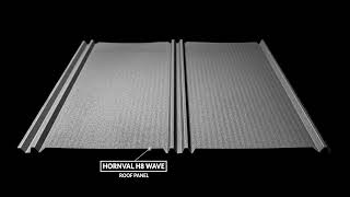 Střešní panel Hornval H8 Vlna Super 25 Polyester Gloss