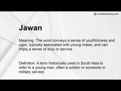 Jawan Meaning