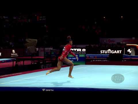 JAMES Taeja (GBR) - 2019 Artistic Worlds, Stuttgart (GER) - Qualifications Floor Exercise