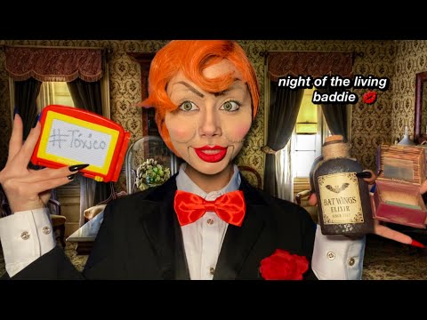 ASMR~ Slappy the Dummy does your makeup ❤️(fast and aggressive personal attention)