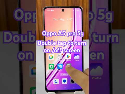 Double tap to turn On/off screen in oppo a5 pro 5g #oppoa5pro #oppo