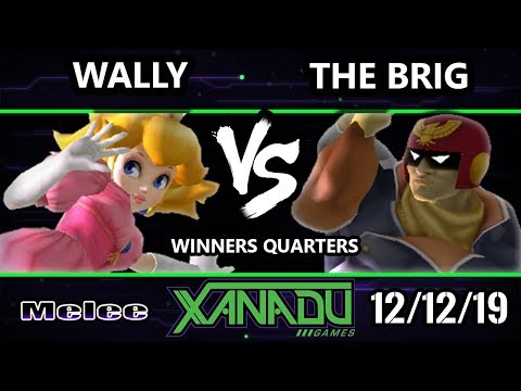 S@X 332 SSBM - Wally (Peach) Vs. The Brig (Captain Falcon) Smash Melee Winners Quarters