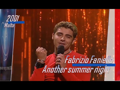 eurovision 2001 Malta 🇲🇹 Fabrizio Faniello - Another summer night ᴴᴰ
