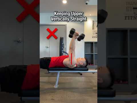 Lying Dumbbell Tricep Extension ❌ MISTAKE ❌ ✅  #tricepextensions #tricepextension