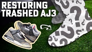 Restoring Air Jordan 3 (EASY) | Shoe Cleaning from Trash to Treasure